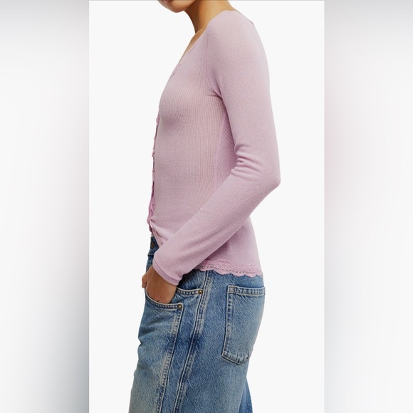 Big Love cardi NWOT plum blossom - Picture 2 of 3